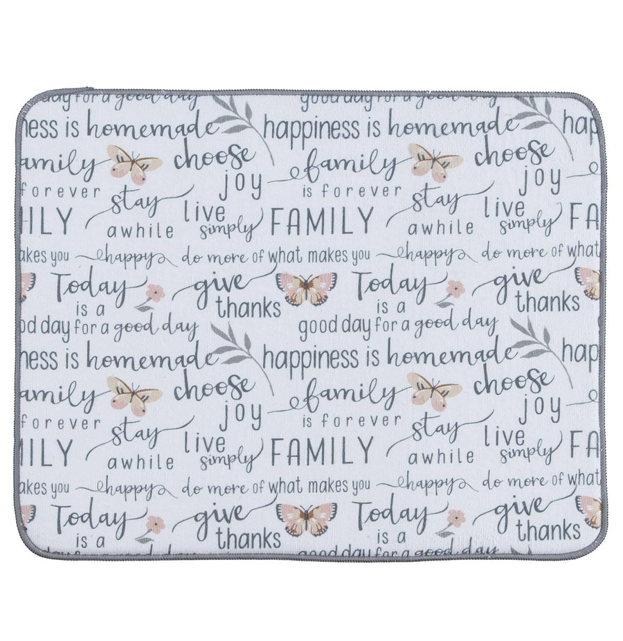 Dish Drying Mat "Today is a Good Day for a Good Day"