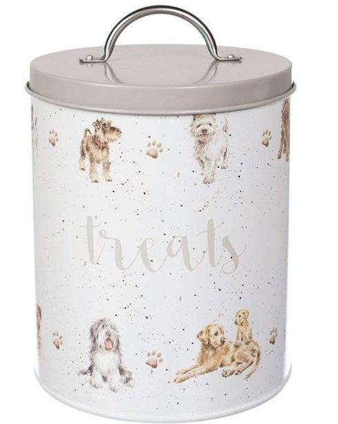 Dog Pet Treat Storage Tin