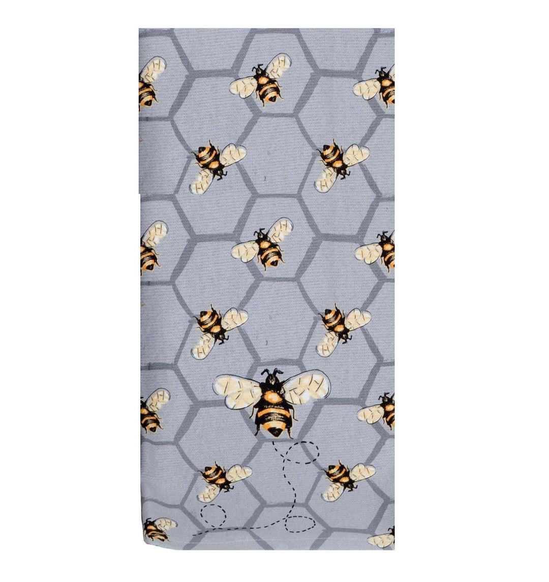 Dual Purpose Terry Towel | Bee Inspired Tossed Bees