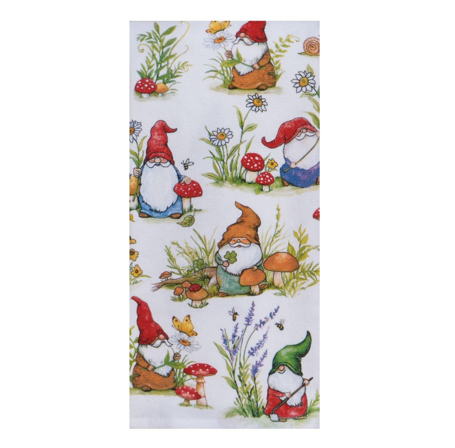 Dual Purpose Terry Towel | Garden Gnomes