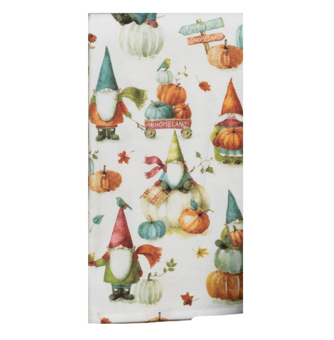 Dual Purpose Terry Towel | Gnomeland Pumpkin Patch