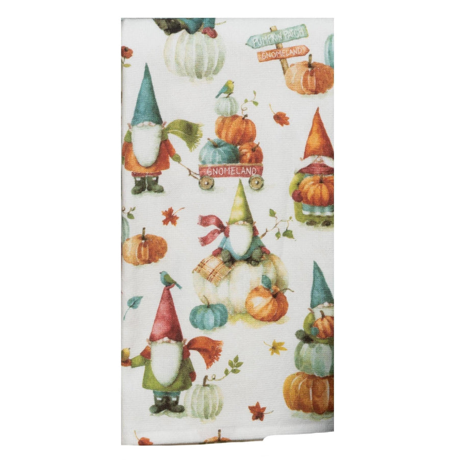 Dual Purpose Terry Towel | Gnomeland Pumpkin Patch
