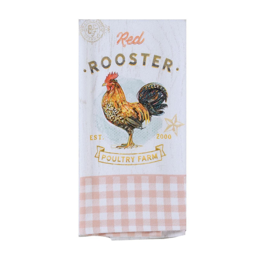 Dual Purpose Terry Towel | Red Rooster