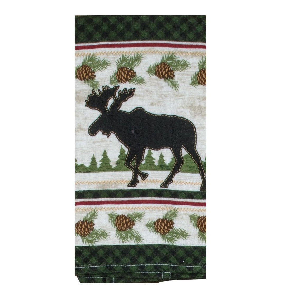 Dual Purpose Terry Towel Woodland Moose
