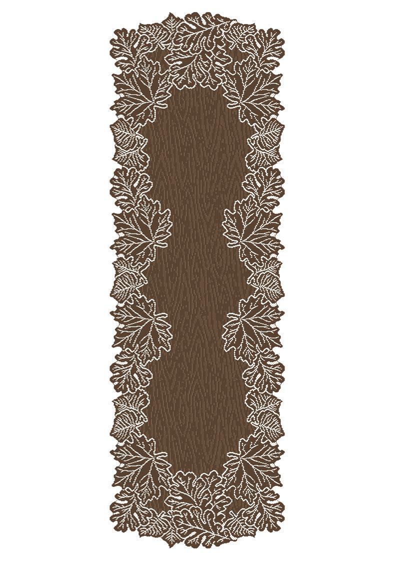 Heritage Lace Fall Leaves Table Runner | Large Earth