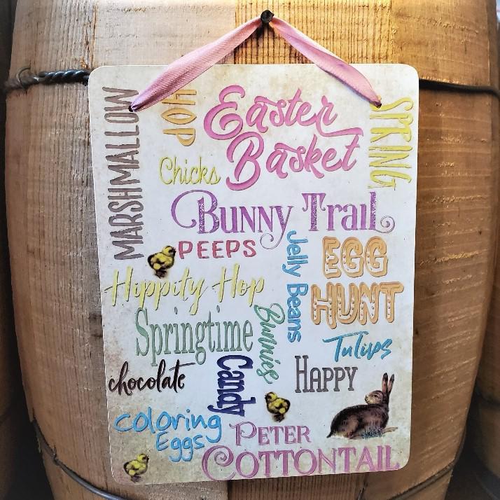 Easter Words Decoration Sign by Yesterday's Best