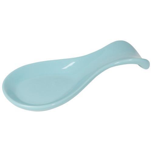 Colorful Stoneware Spoon Rests Eggshell Blue