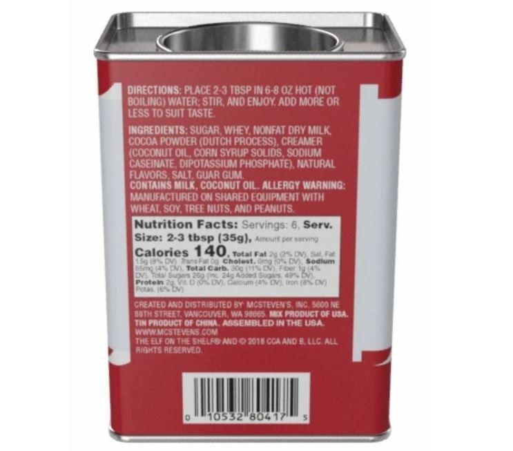 Elf on the Shelf Chocolate Hot Cocoa
