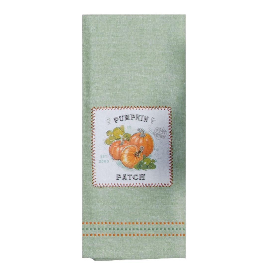 Embroidered Tea Towel | Pumpkin Patch