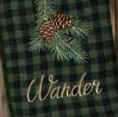 Embroidered Tea Towel | Woodland Wander