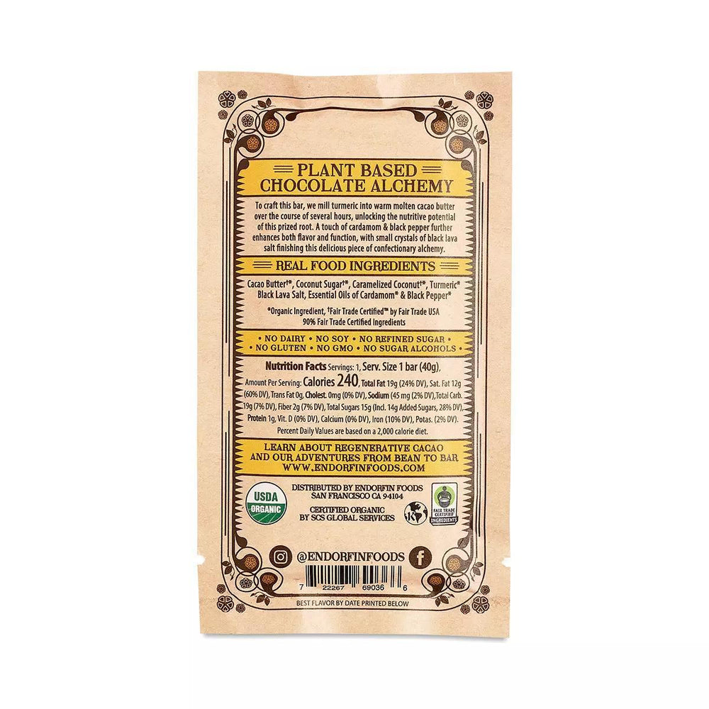 Endorfin Foods Chocolates | Golden Mylk
