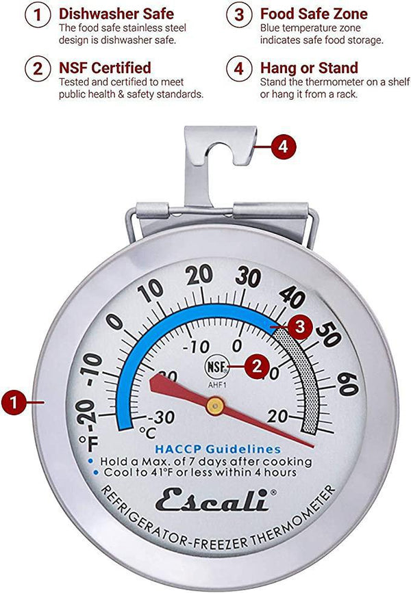 Escali Refrigerator & Freezer Thermometer