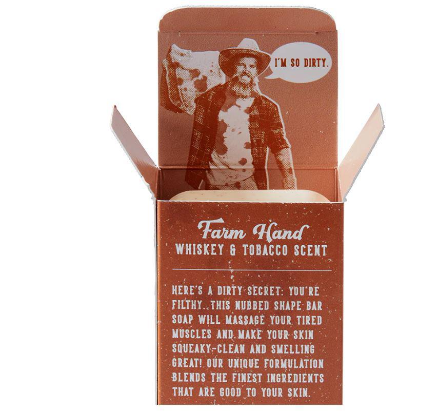 Filthy Man Scented Bar Soap - FARM HAND Whiskey & Tobacco