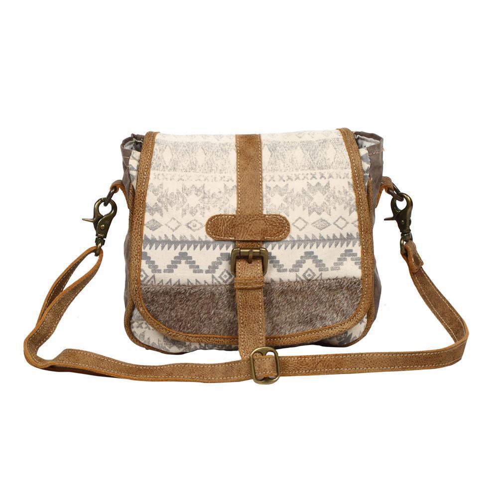 Flap Over and Hairon Design Shoulder Bag