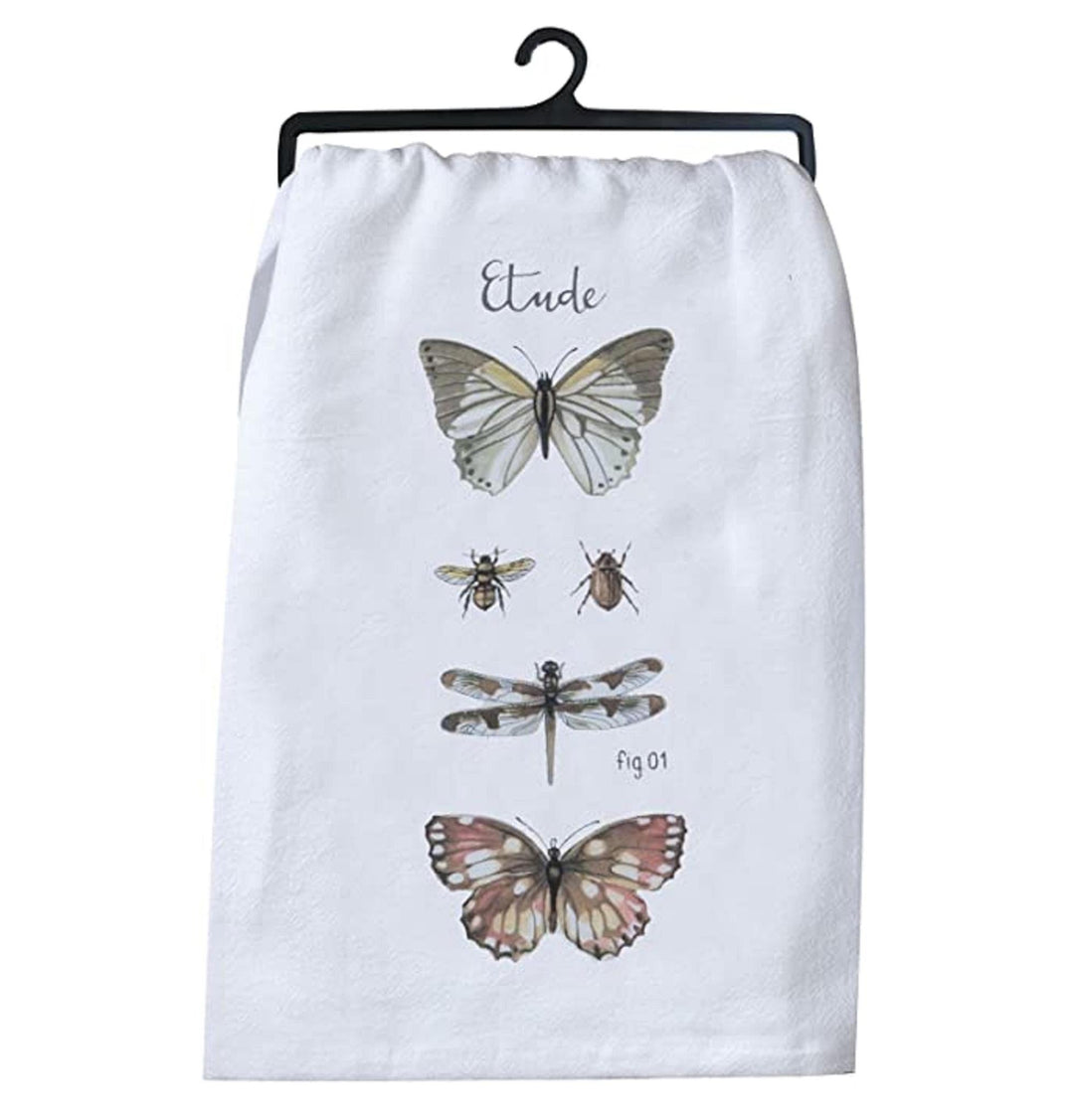 Flour Sack Towel | Butterflies