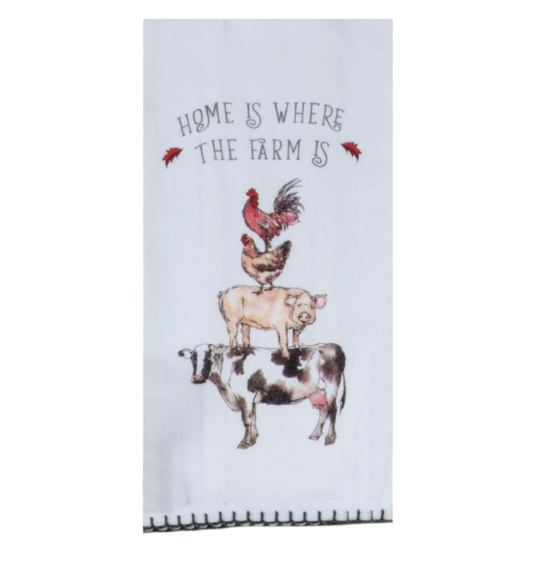Flour Sack Towel | Country Life Stacked Animals