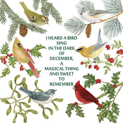 Flour Sack Towel Set | Bird Sing in December