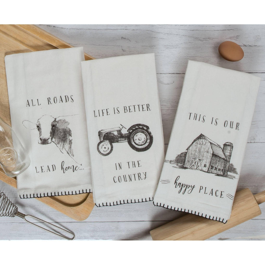 Flour Sack Towels On the Farm