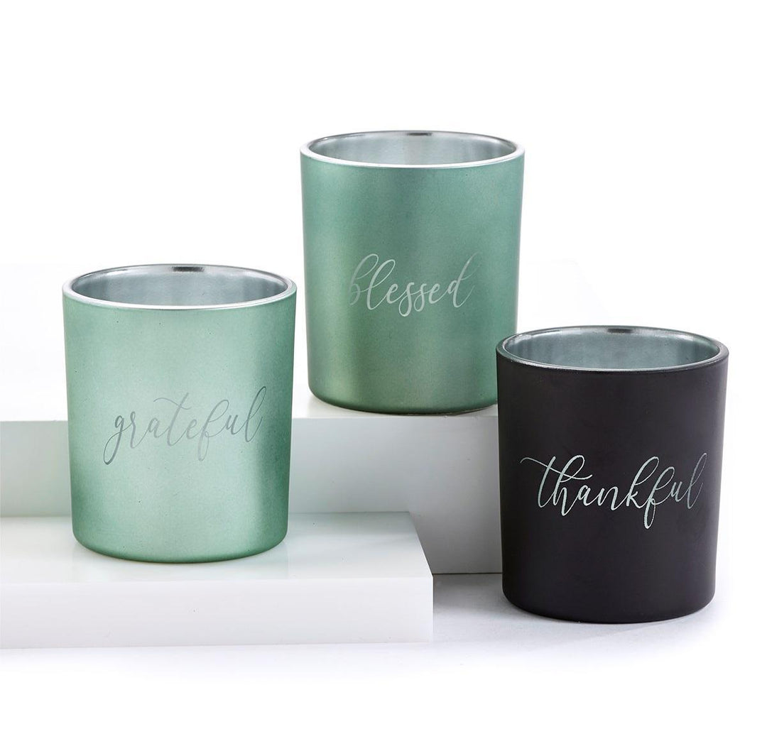 Frosted Glass Votive Candle Holder