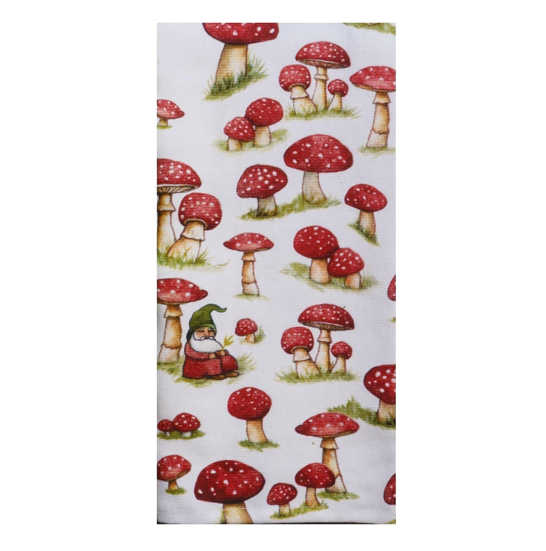 Garden Gnome Mushroom Dual Purpose Terry Towel