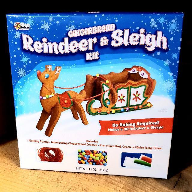 Gingerbread Reindeer and Sleigh Decorating Kit