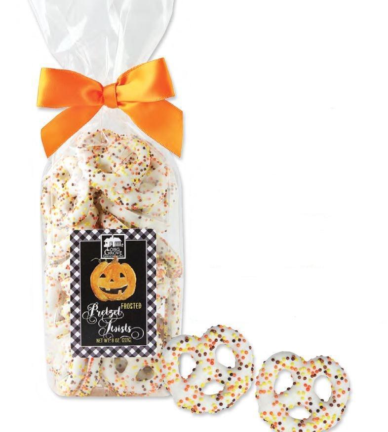 Halloween Frosted Pretzel Twists