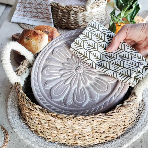Handmade Bread Warmer & Wicker Basket