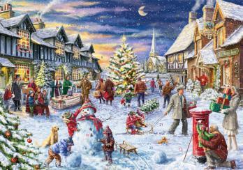 Advent Calendars with Glitter Highlights Snowman Celebration BB864