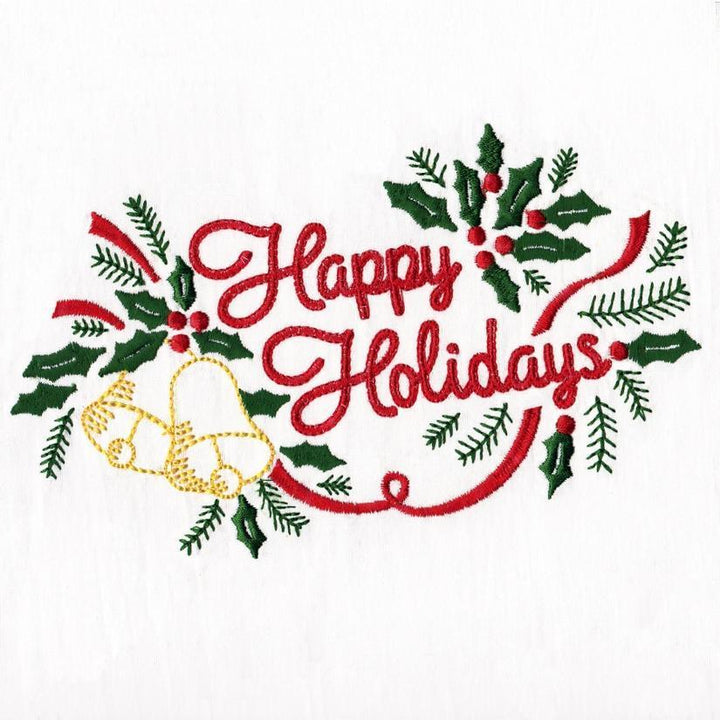 Happy Holidays Tea Towel