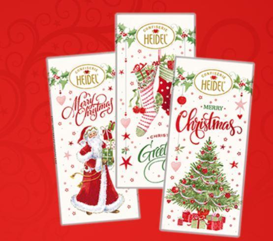 Heidel Confiserie Small Milk Chocolate Christmas Bar