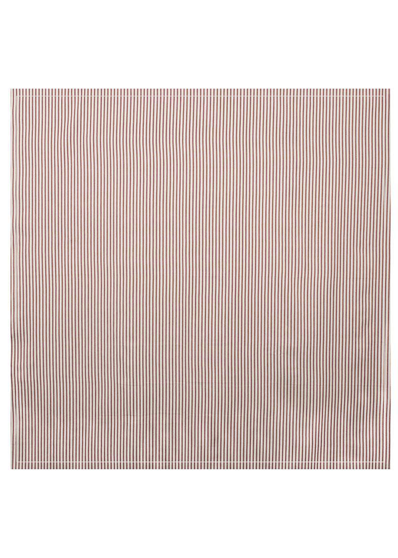 Heritage Lace Square Tablecloth | Red & White Ticking