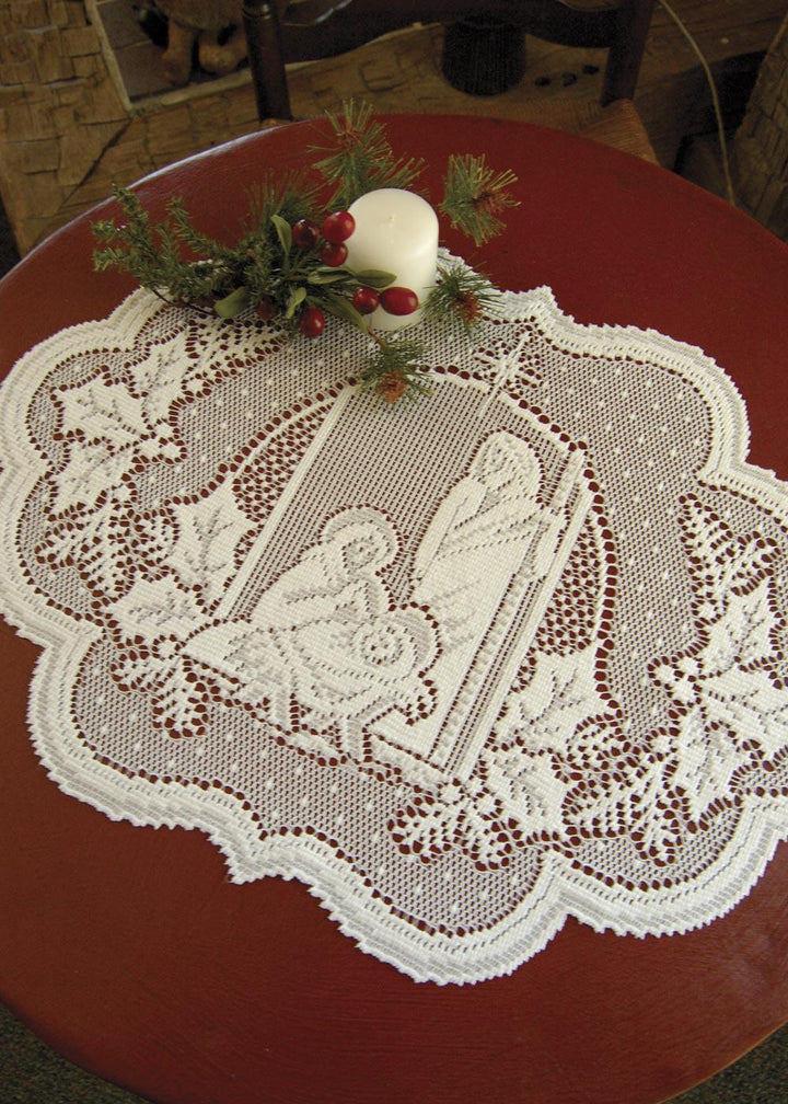 Heritage Lace Winter Placemat | Silent Night