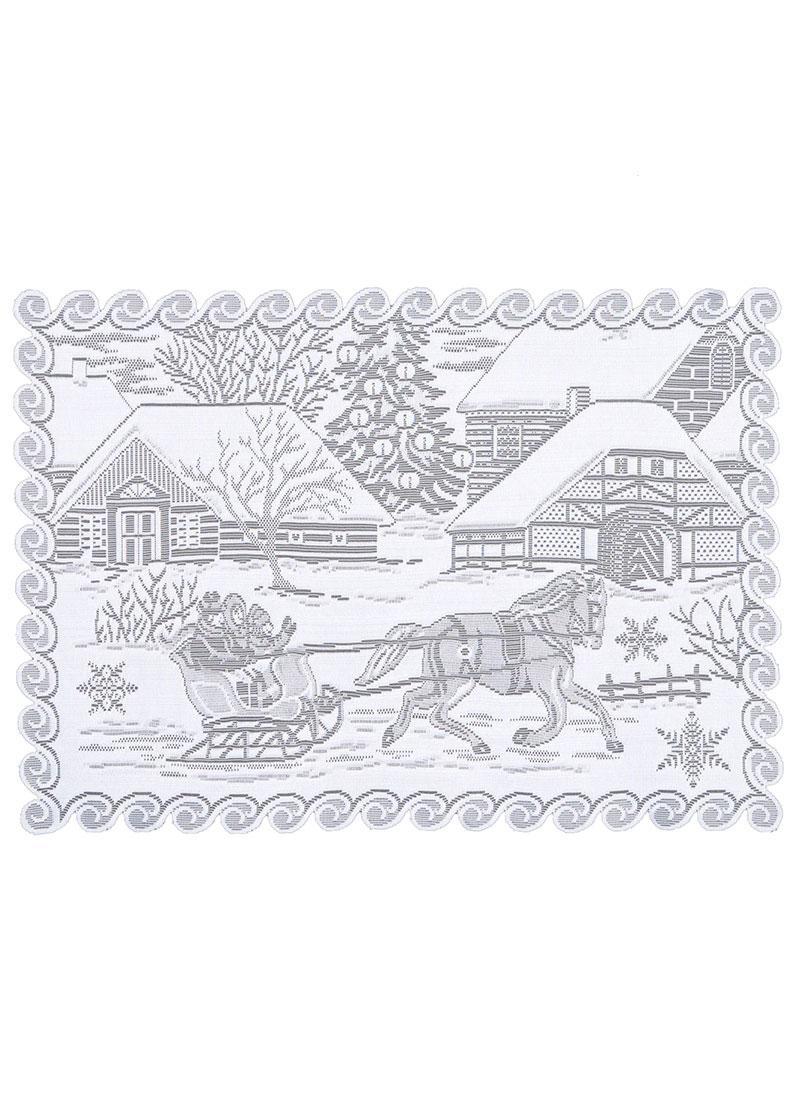 Heritage Lace Winter Placemat | Sleigh Ride