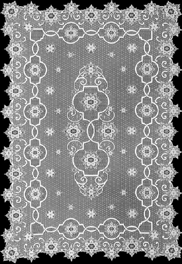 Heritage Lace Winter Table Cloth | Snowflake