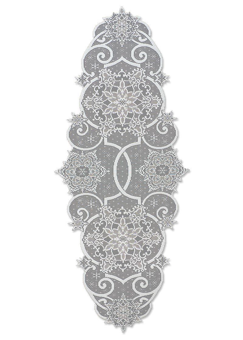 Heritage Lace Winter Table Runner | Snowflake
