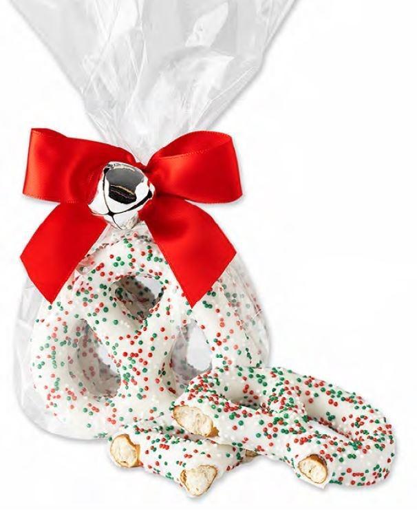 Holiday Bavarian Pretzels with White Chocolate