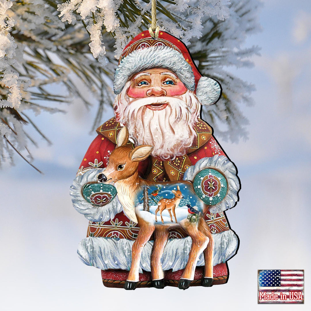 Holiday Fawn Keepsake Decorative Christmas Ornament