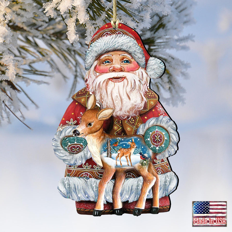 Holiday Fawn Keepsake Decorative Christmas Ornament