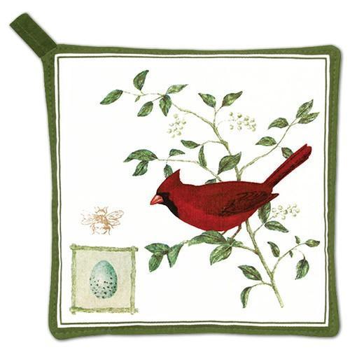 Kitchen Potholder Cardinal