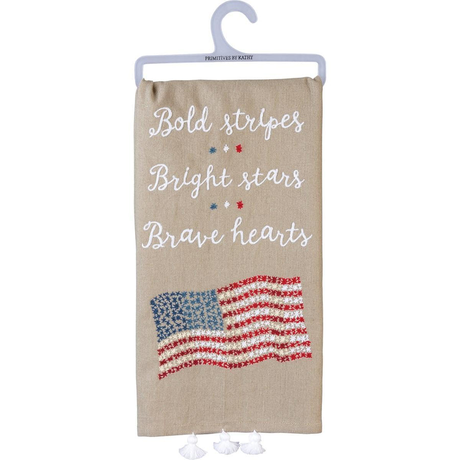 Kitchen Towel | Bold Strips, Bright Stars, Brave Hearts