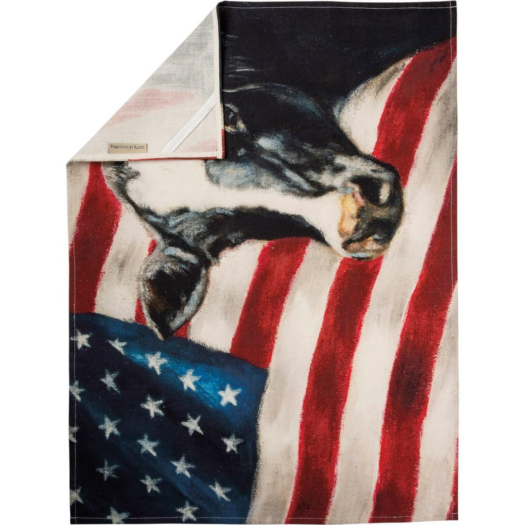 Kitchen Towel | Cow & Flag