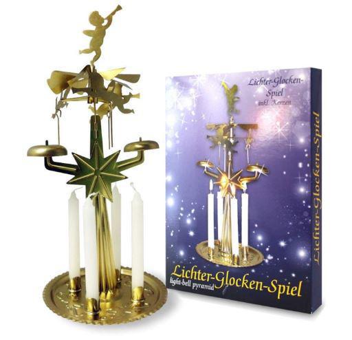 Kurt Adler Angel Chimes with 4 Candles