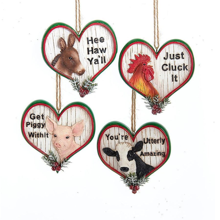 Kurt S. Adler Christmas Ornament Farm Animal