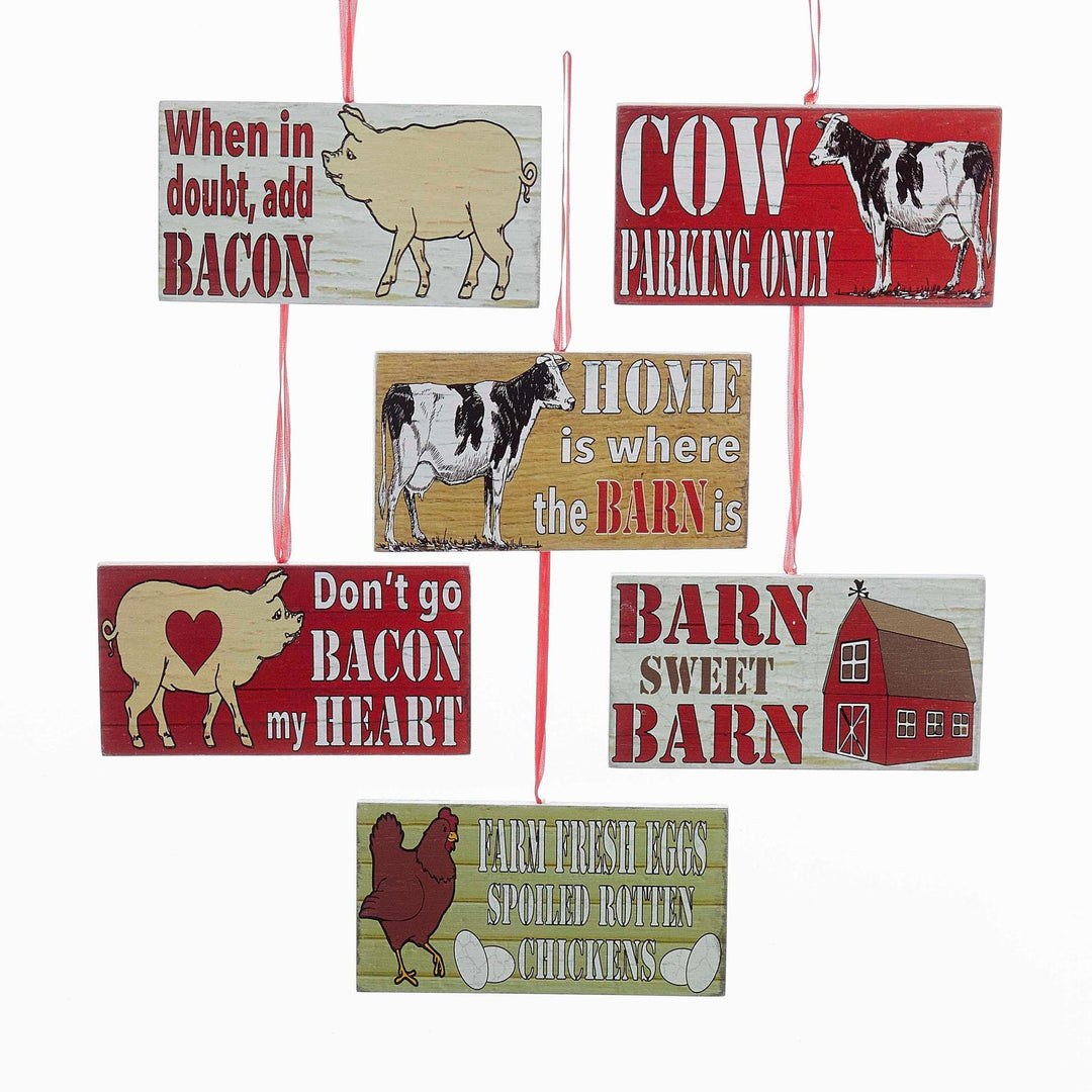 Kurt S. Adler Christmas Ornament Farm Animals
