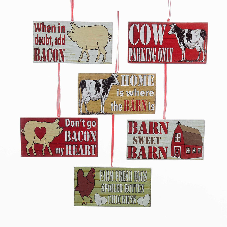 Kurt S. Adler Christmas Ornament Farm Animals