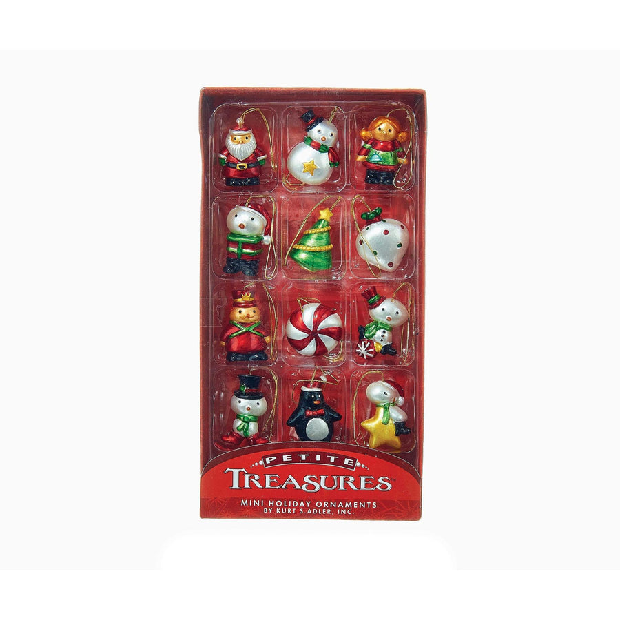 Kurt S. Adler Christmas Ornament Petite Mini Set