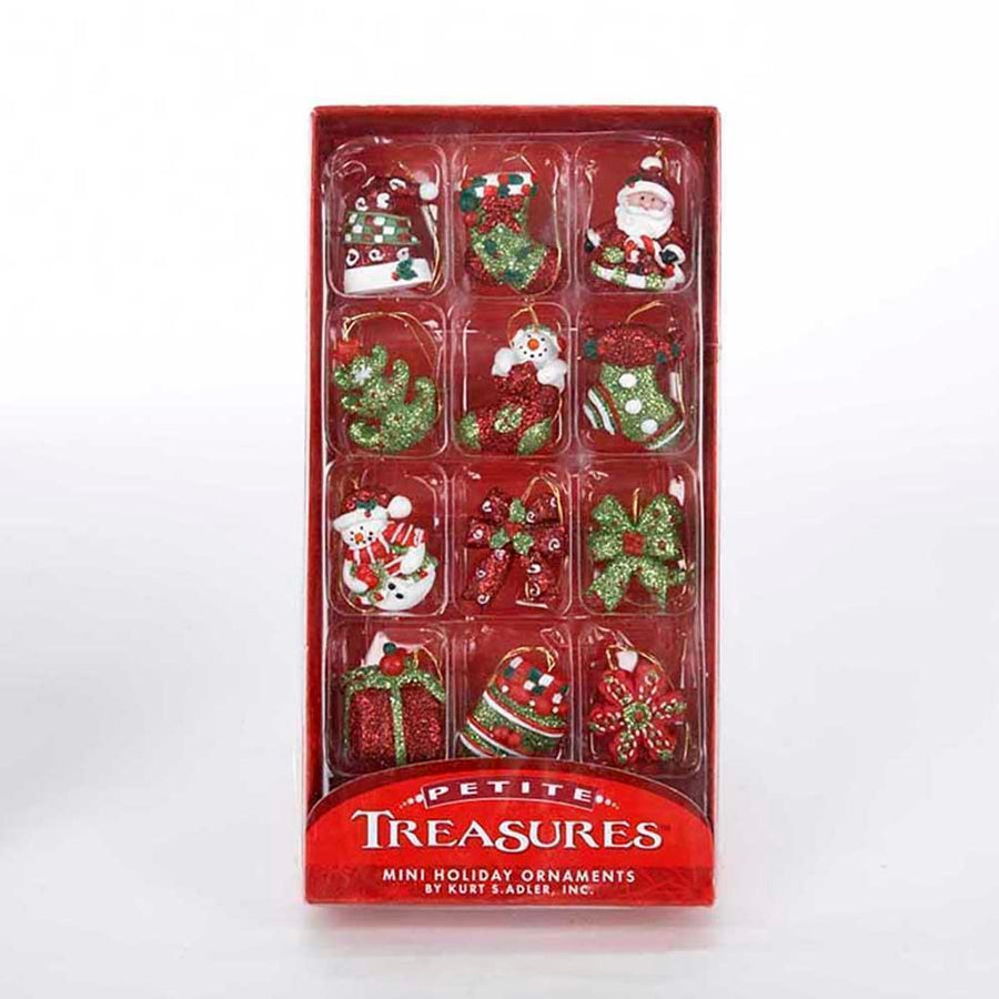 Kurt S. Adler Christmas Ornament Petite Mini Set