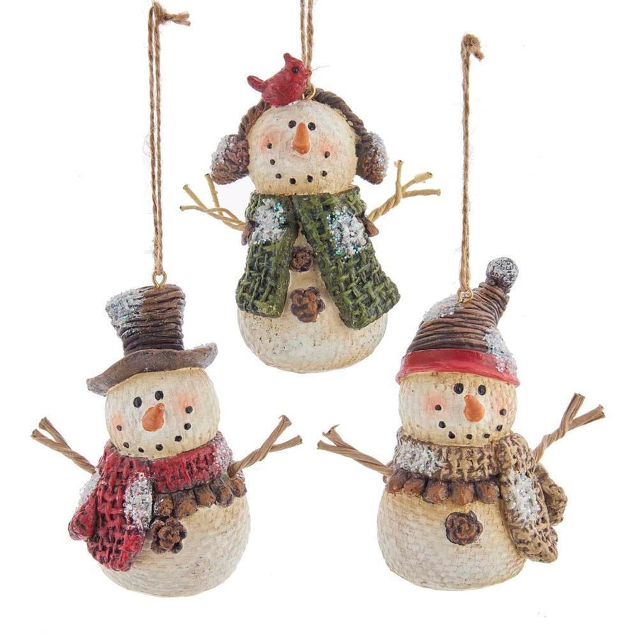 Kurt S. Adler Christmas Ornament Snowman with Scarf