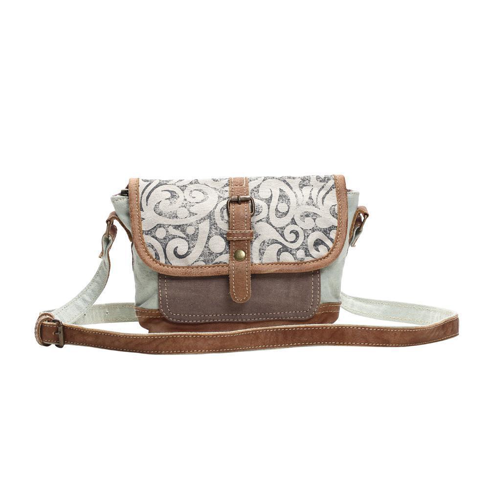 Leaf Print Small and Cross Body Bag