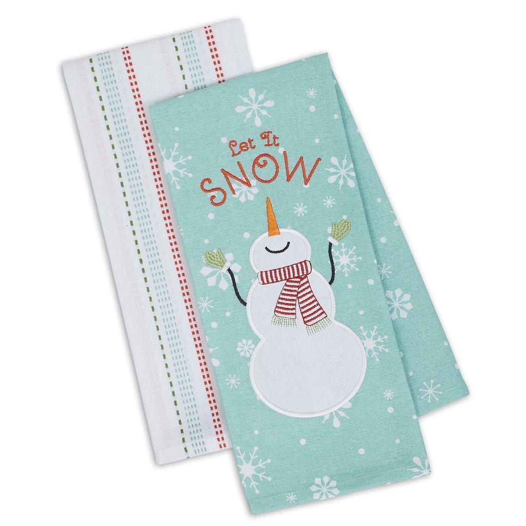 Let it Snow Dishtowel Set of 2